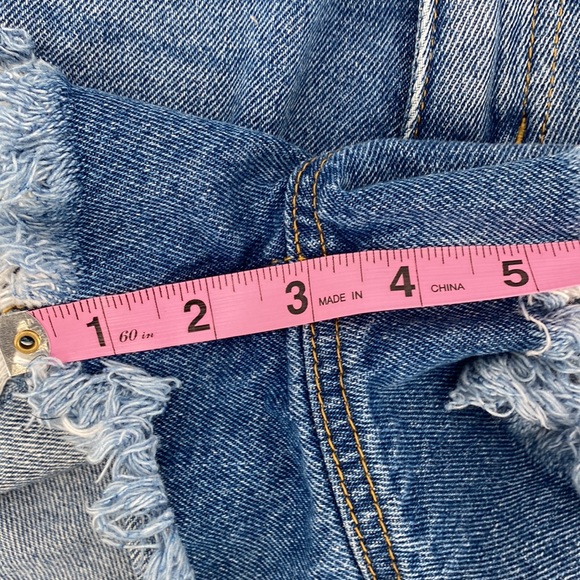 BoHo Denim Shorts BP 'Vintage Light Destroy' New Size 29 - Picture 9 of 10